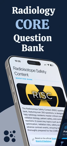 Radiology Core QBank Home Screen