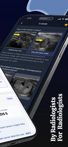 Radiology Calculators App Home Screen
